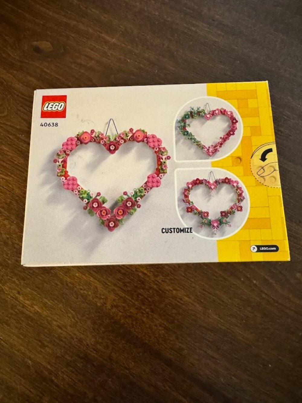 LEGO - Customizable Heart Ornament - #40638 - New